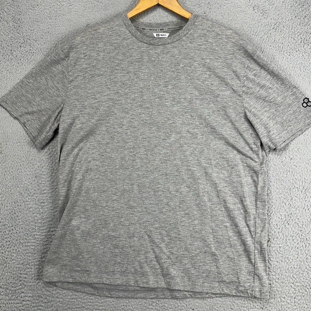 Rudis Adult Mens T-Shirt XL Gray A Way of Life Short Sleeve Tee Crewneck Casual